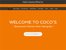 Tablet Screenshot of cocowineco.com